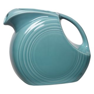 Fiesta Turquoise Large Disc Pitcher 67.25 oz.   Beverage Servers