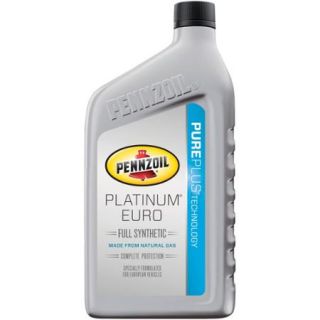 Pennzoil Platinum Euro SAE 0W 40 Full Motor Oil, 1 qt