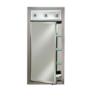 Afina Signature Collection Contemporary Lighted 17W x 40H in. Surface Mount Medicine Cabinet