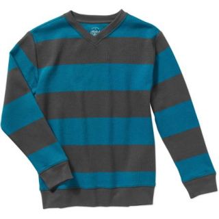 Faded Glory Boys' Stripe V Neck Sweater