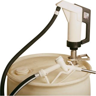 LiquiDynamics DEF Hand Pump with RSV Coupler — Manual Shutoff Nozzle  DEF Hand   Barrel Pumps