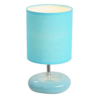 Simple Designs Table Lamp   10.5H in.   Blue   Table Lamps