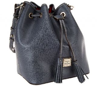 Dooney & Bourke Saffiano Leather Drawstring Bag —