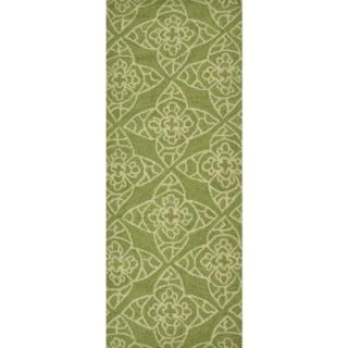 Loloi Rugs Summerton Lifestyle Collection Green/Ivory 2 ft. x 5 ft. Rug Runner SUMRSRS05GRIV2050