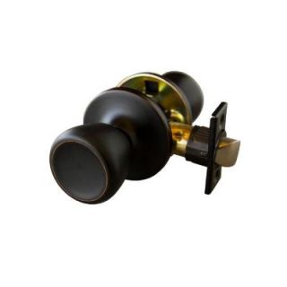 Design House Terrace Oil Rubbed Bronze Passage Knob with Universal 6 Way Latch 728717