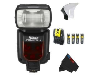 Nikon SB 910 AF Speedlight Flash for Nikon Digital SLR Cameras + Pixi Basic Flash Accessory Bundle