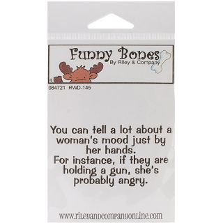 Riley & Company Funny Bones Cling Mounted Stamp