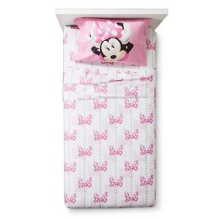 Disney® Minnie Mouse Sheet Set   White (Twin)