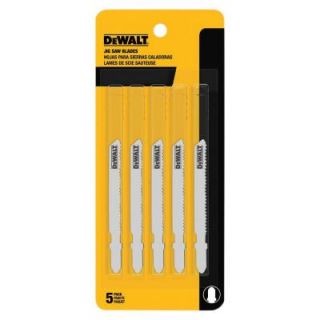 DEWALT 3 In. 24 TPI Thin Metal Cutting Jig Saw Blade Bi Metal T Shank (5 Pack) DW3776 5