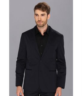 john varvatos luxe peak lapel two button soft jacket dark navy