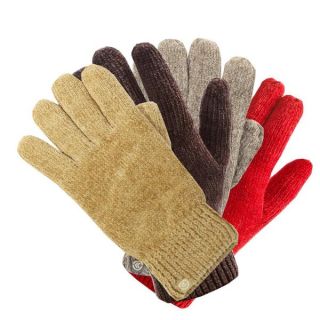 Isotoner Womens Chenille Knit Stretch Lined Gloves, One Size