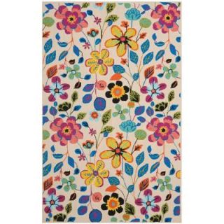 Safavieh Four Seasons Ivory/Multi 3 ft. 6 in. x 5 ft. 6 in. Indoor/Outdoor Area Rug FRS427A 4