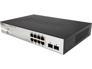 D Link 10 Port Web Smart Gigabit PoE Ethernet Switch   Lifetime Warranty (DGS 1210 10P)