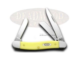 CASE XX Yellow Synthetic Stockman Pocket Knife Knives