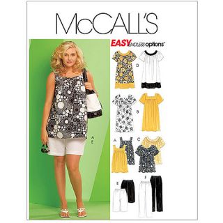 McCall's Women's Tops, Dresses, Shorts and Capri Pants, RR (18W, 20W, 22W, 24W)