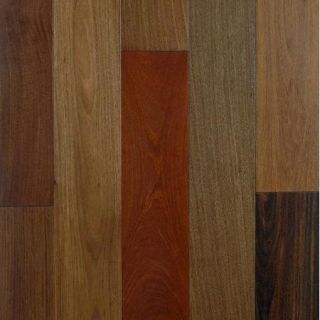 Aurora Hardwood Exotic Smooth 3 1/2'' Engineered Ipe Hardwood Flooring in Brazilian Ipe