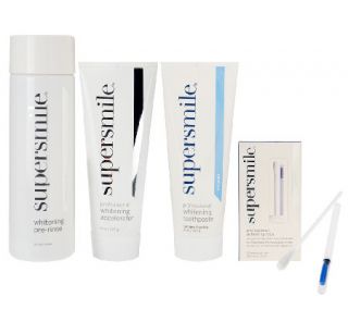 Supersmile 4 pc Supersize Whitening Kit w/ Pre  Rinse & Rods —