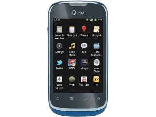 Huawei Fusion U8652 Under 1GB Black/Blue Unlocked GSM Cell Phone 3.5"