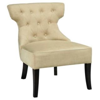 Home Decorators Collection Allison Tufted Chair in Solid Velvet Tan 0281200830