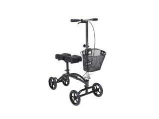 Drive Medical   796   Dual Pad Steerable Knee Walker with Basket, Alternative to Crutches   (Silver)