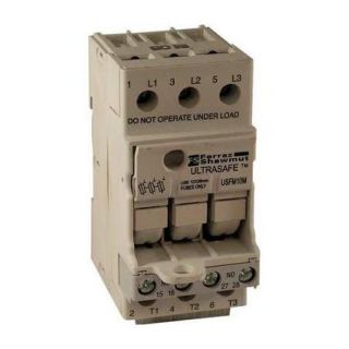 MERSEN USFM10M Fuse Holder, 30A AC, 600V, 3Pole, FingerSafe