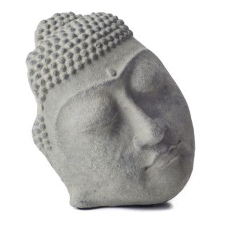 Standing Buddha Face Sculpture, Handmade in Indonesia   13506627