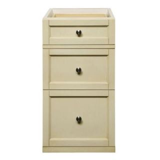 DECOLAV Jordan 15 in. W x 21.13 in. D x 29.50 in. H Vanity Cabinet Only in Antique White DISCONTINUED 5235 AWH
