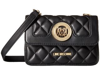 LOVE Moschino Quilted Crossbody w/ Detachable Wallet White/Grey