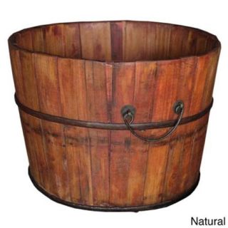 Wooden Rice Bucket Natural