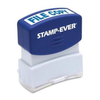 U.s. Stamp & Sign Pre inked Stamp   File Copy Message Stamp   0.56" X 1.69"   Blue (USS5954)