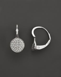 KC Designs Diamond Disk Drop Earrings in 14K White Gold, .22 ct. t.w.