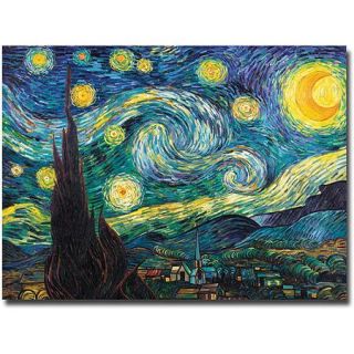 Trademark Fine Art "Starry Night" Canvas Art by Vincent van Gogh