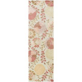 Vintage Moss Floral Area Rug