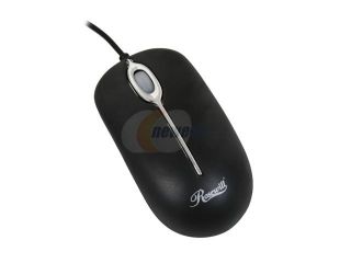 Rosewill RM C2P Mouse – Black, 3 Buttons, 1 x Wheel, PS/2 Wired, Optical, 800 dpi