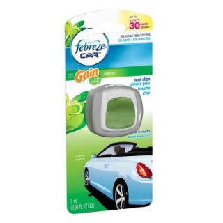 Febreze 0.06 oz. Original Gain Scent Car Vent Clip Air Freshener 003700094721