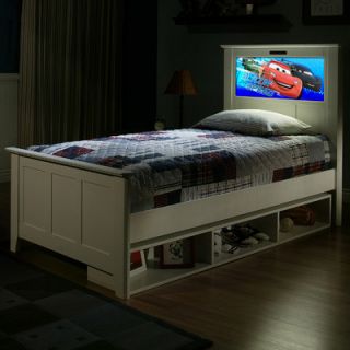 LightHeaded Beds Shaker Bed with Storage and Changeable Back Lit LED