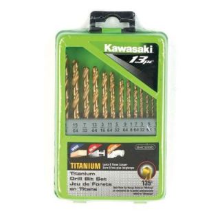 Kawasaki Titanium Drill Bit Set (13 Piece) 840286