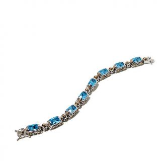 Emma Skye Jewelry Designs 2 Tone Faceted Crystal Stainless Steel Bracelet   1172285