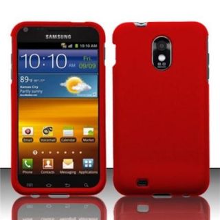 Insten For Samsung Epic Touch 4G D710 / Galaxy S2 Rubberized Cover Case   Red