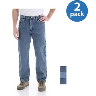 Wrangler   Big Men's Regular Fit Jeans, 2 Pack Value Bundle