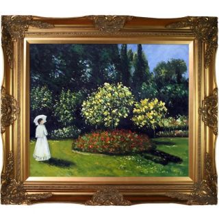 Claude Monet Jeanne Marguerite Lecadre (Lady in a Garden) Hand Painted