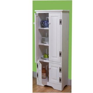 Versatile Wood 4 Door Floor Cabinet, White