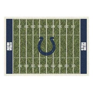 Milliken MI 4000019830 Indianapolis Colts 5 ft. 4 inch x 7 ft. 8 inch Premium Field Rug
