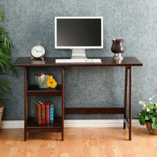 Wildon Home Buckingham Writing Desk with 2 Shelves