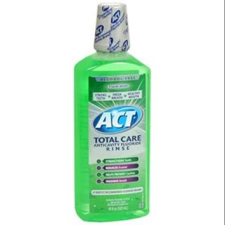 ACT Total CARE Anticavity Fluoride Rinse Fresh Mint 18 oz (Pack of 2)