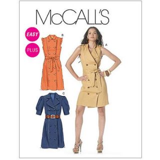 McCall's Pattern Misses' and Women's Dresses and Belt, RR (18W, 20W, 22W, 24W)