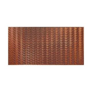 Fasade Current Horizontal 96 in. x 48 in. Decorative Wall Panel in Antique Bronze S73 31