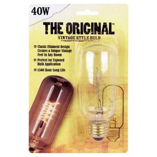 Feit 40 Watt Vintage T14 Incandescent Light Bulb   Soft White