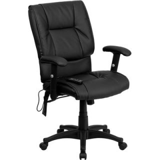 Flash Furniture High Back Leather Massaging Executive Office Chair