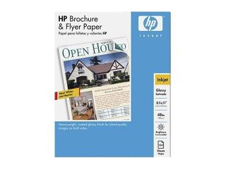 HP Q1987A Brochure/Flyer Paper Letter   8.50" x 11"   Glossy   150 / Pack